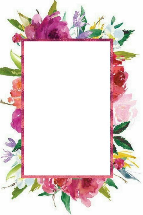 цветочная рамка