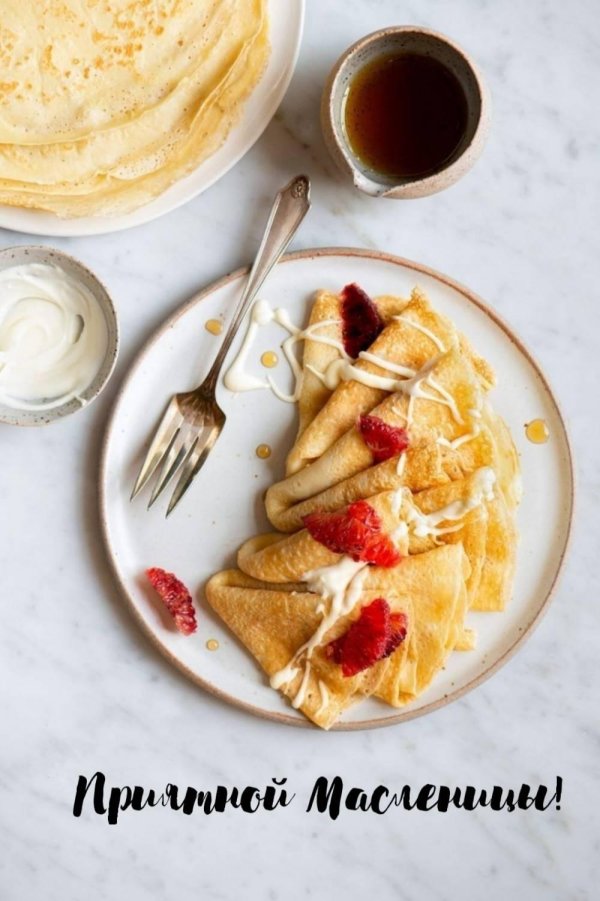 завтрак блинчики