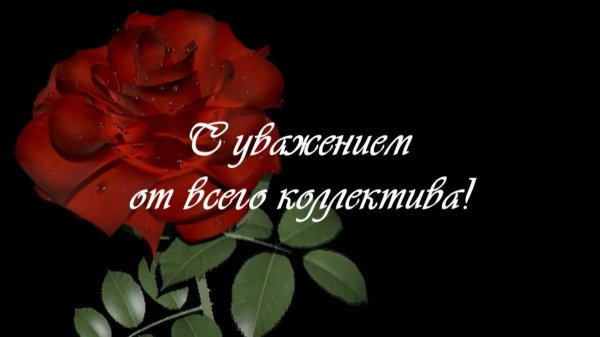 поздравление от коллег