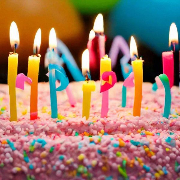 торт со свечами