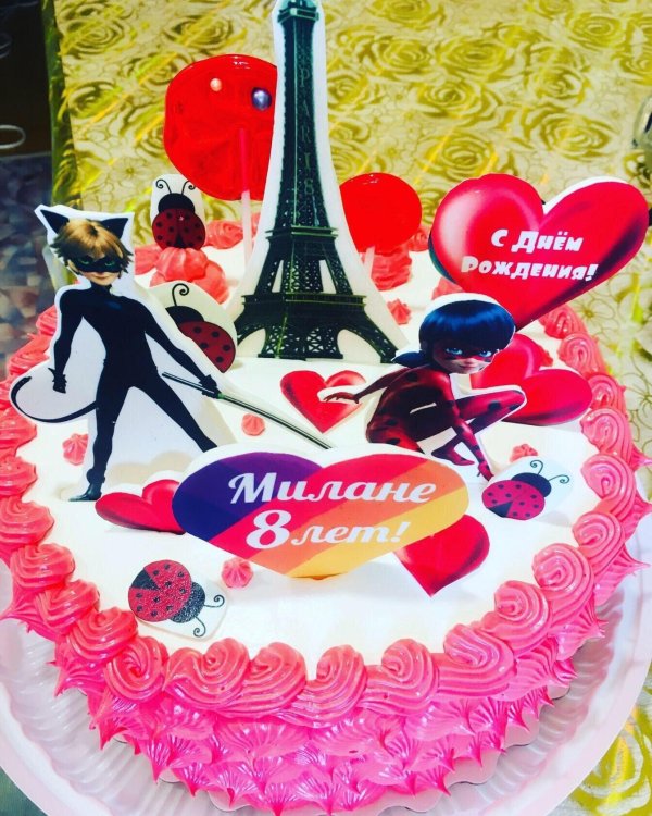 торт леди баг и супер кот для девочки