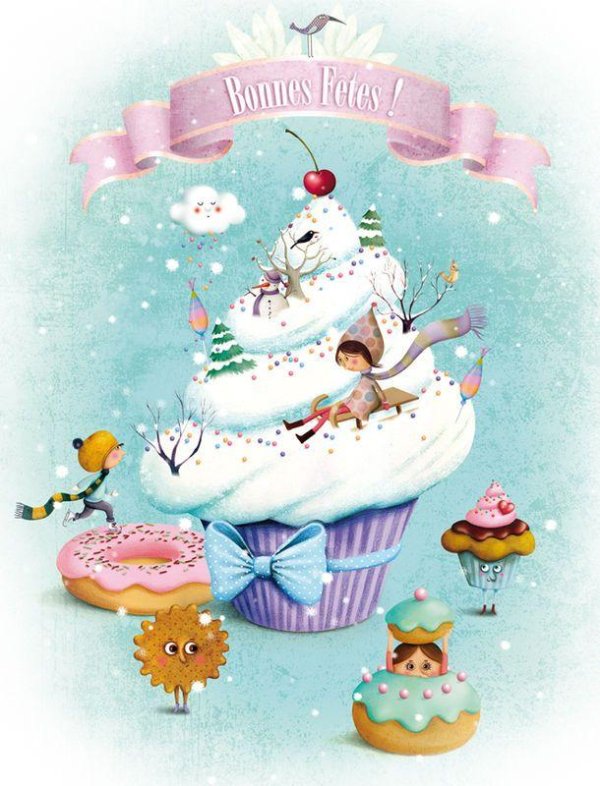 рождественские иллюстрации