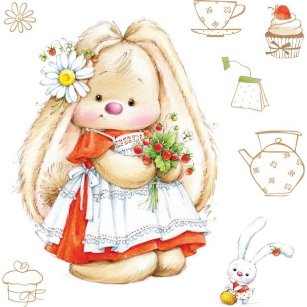 зайки для скрапбукинга