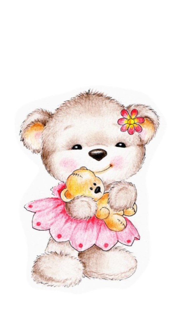 мишка девочка