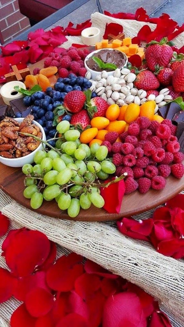 сервировка фруктов