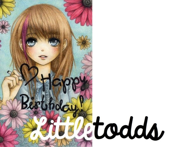 открытка с днём рождения в стиле аниме