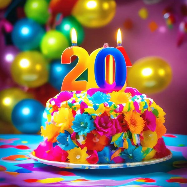 торт со свечами