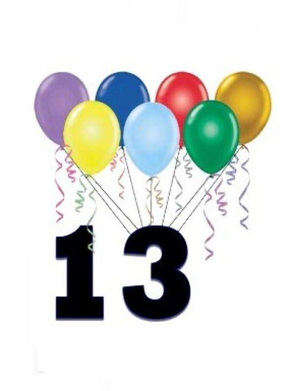 13 лет поздравление