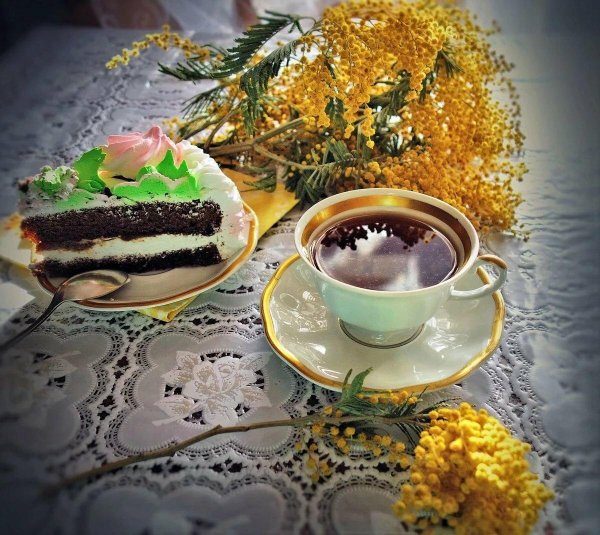 чай с мимозой