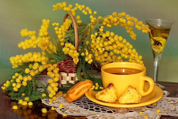 чай с мимозой