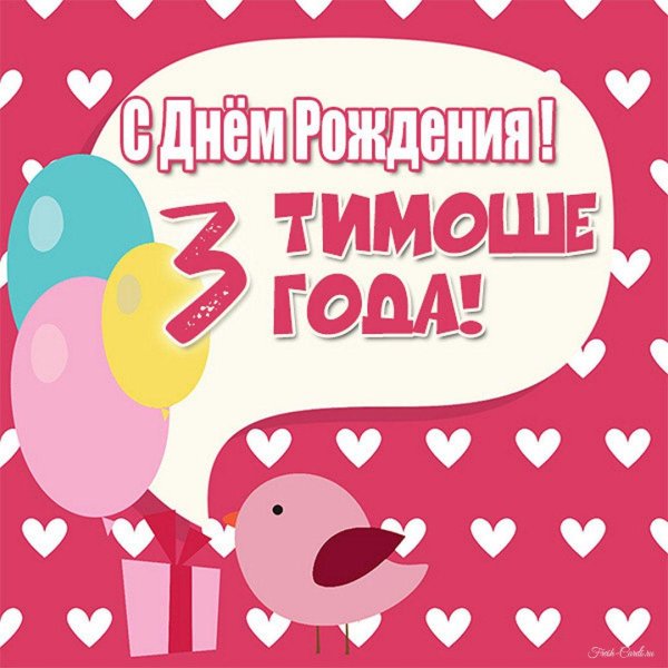 с днём рождения тимоша 2 года