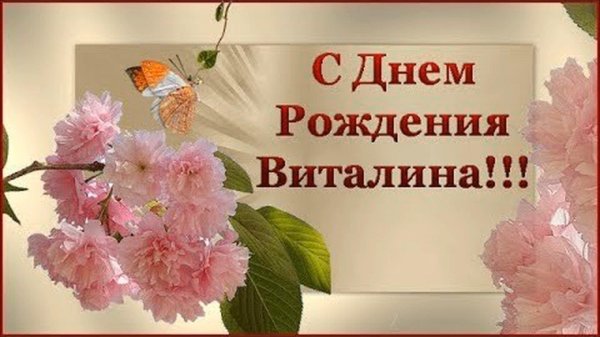 с днем ангела виталина