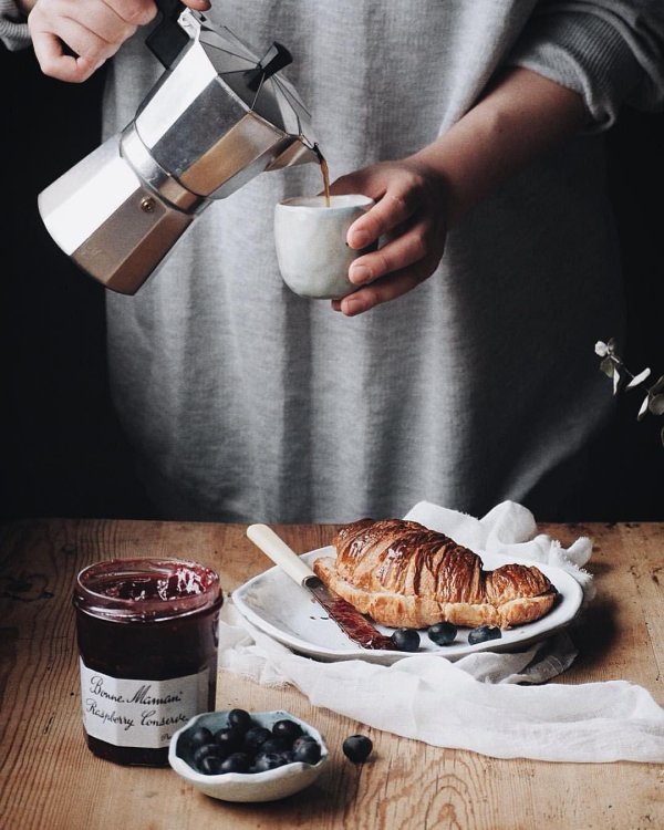 горячего кофе