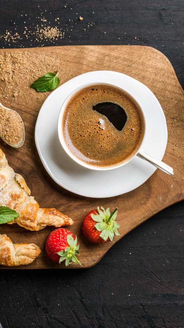 кофе круассан