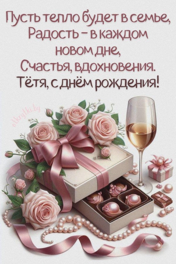 с день рождения тетя