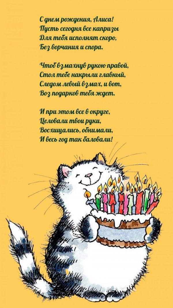 с днем рождения кот