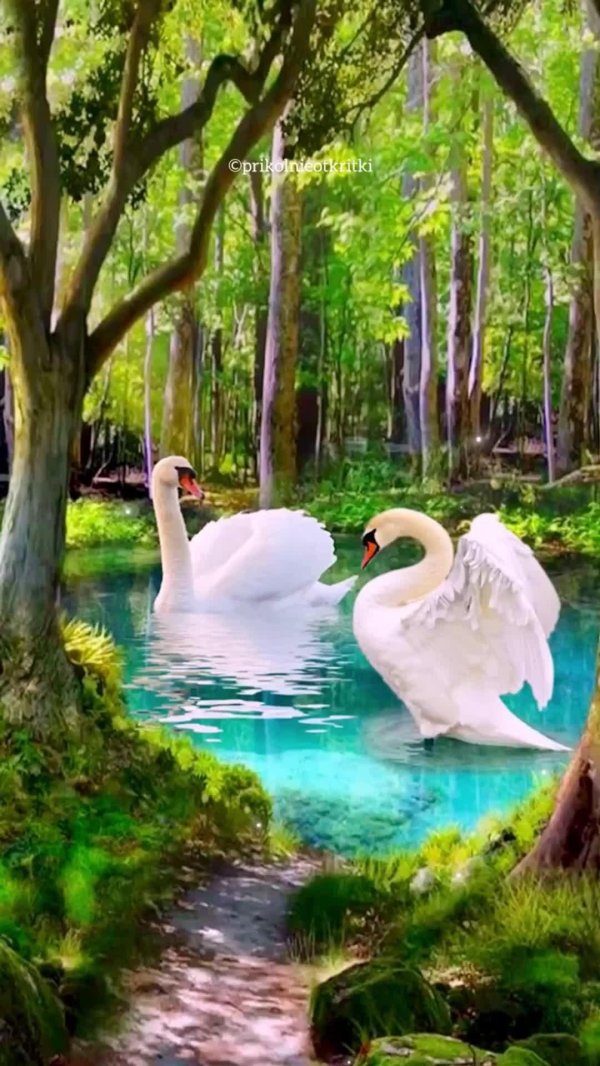 озеро лебедь