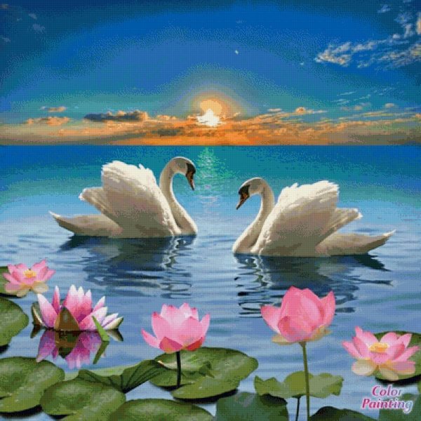 пара лебедей