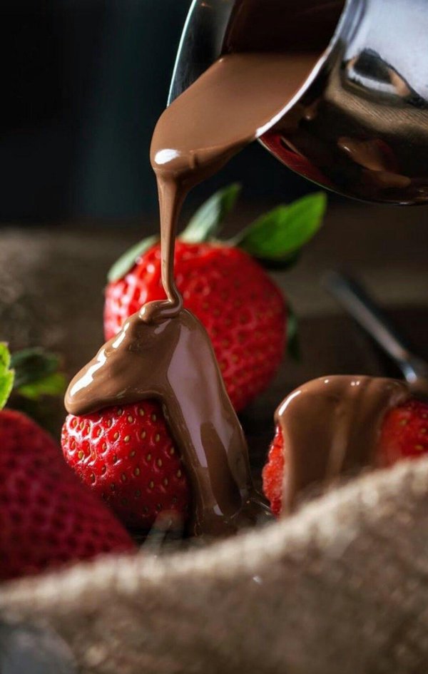 strawberry in chocolate