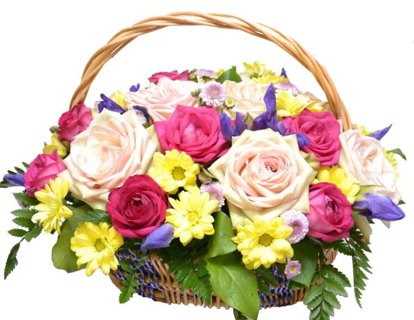 корзинка с цветами