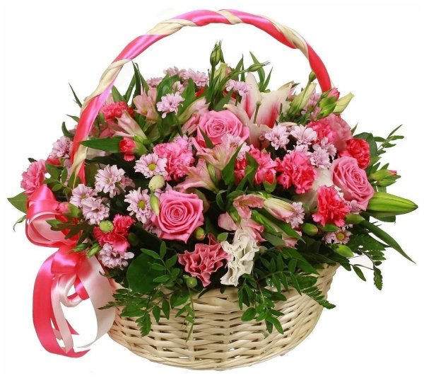 корзинка с цветами