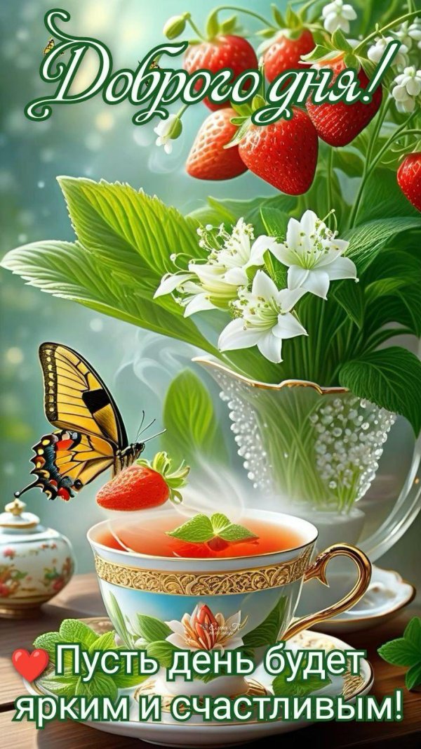 С цветами с пожеланиями доброго дня