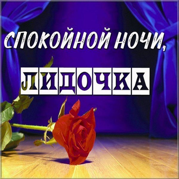 спокойной ночи лидочка