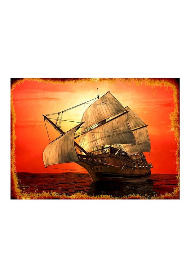 алмазная мозаика корабль