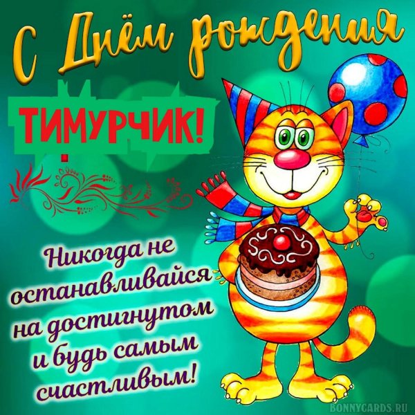 тимура с днем рождения