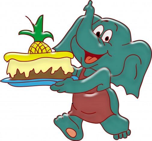 веселый слоненок