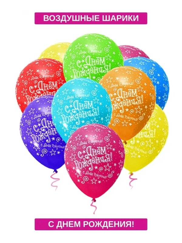 шар с днем рождения