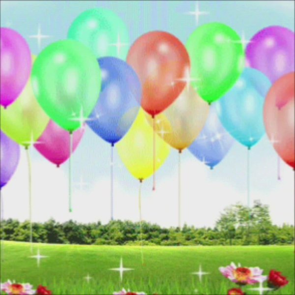 открытка шарики