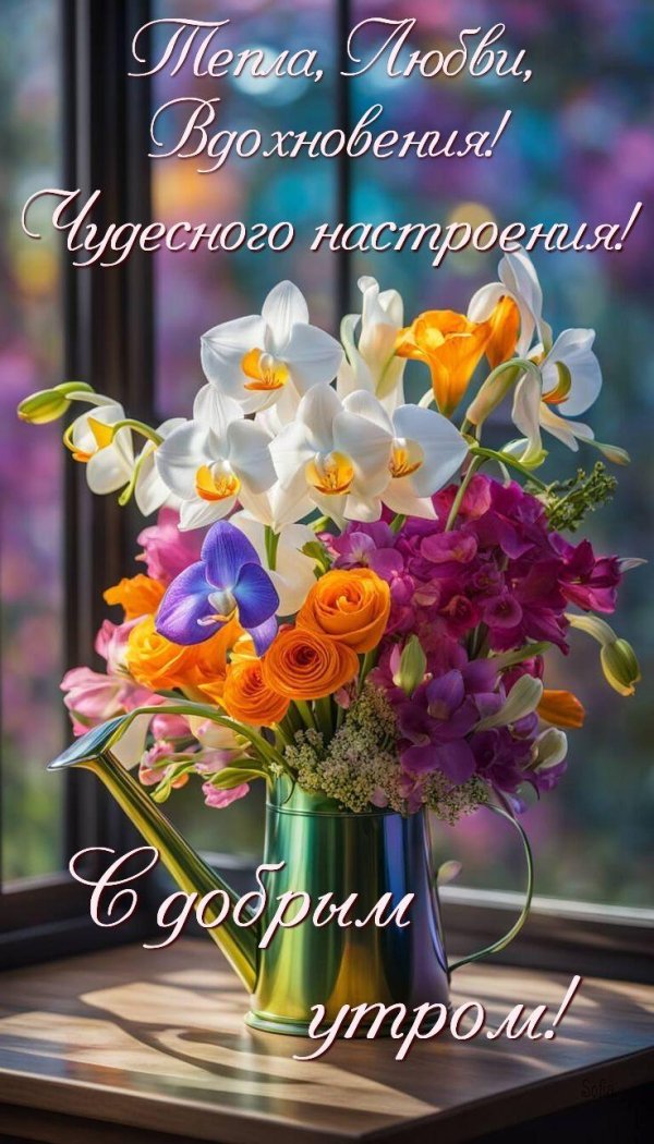 доброго утра и хорошего дня цветы
