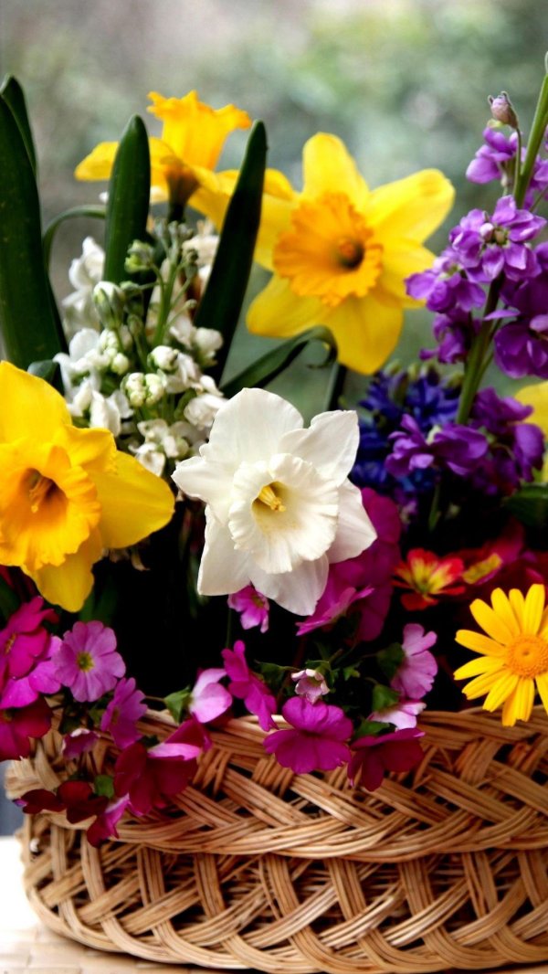 весенние композиции из цветов