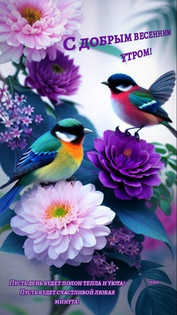 открытки с птичками