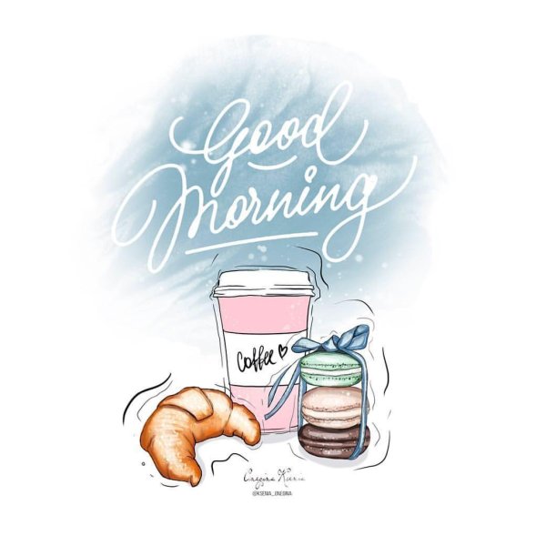 скетчинг завтрак