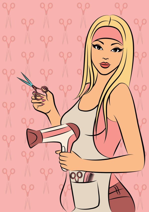 мультяшные парикмахеры