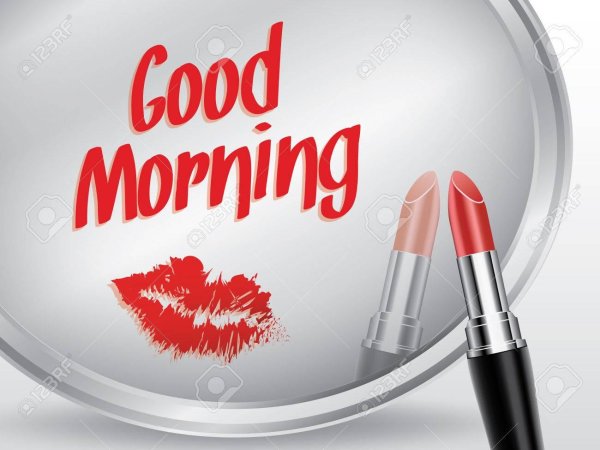 надпись на зеркале помадой