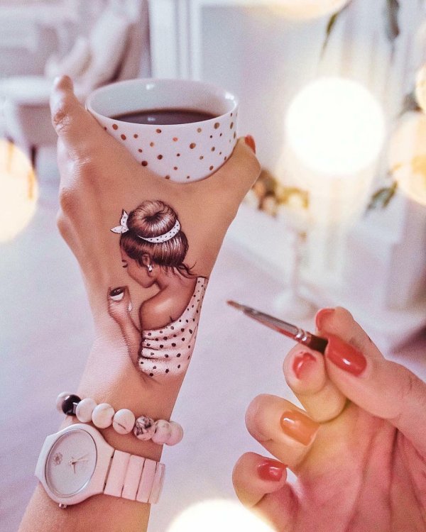 девушки с кофе