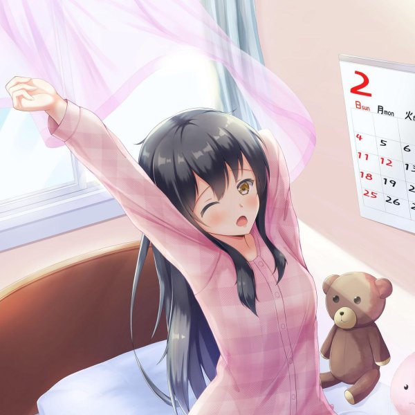 аниме в пижаме