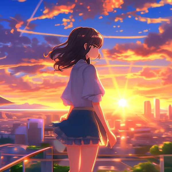 аниме закат
