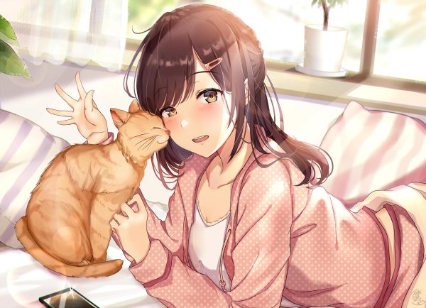 девушек аниме