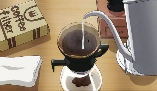 горячего кофе