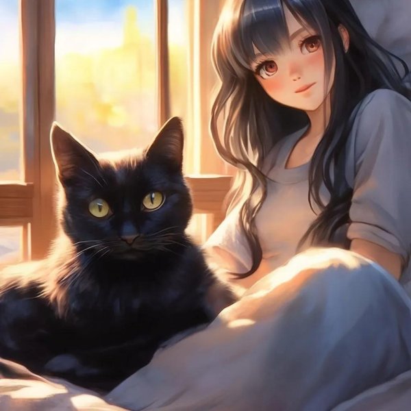 черный кот аниме