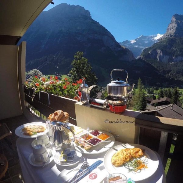 шамони завтрак горы