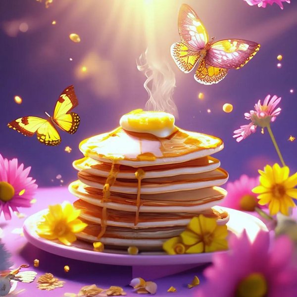 блины с медом