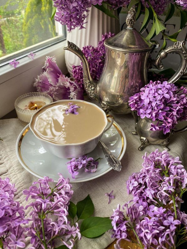 весеннее чаепитие