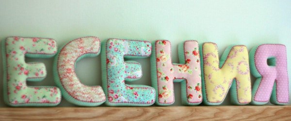 буквы подушки