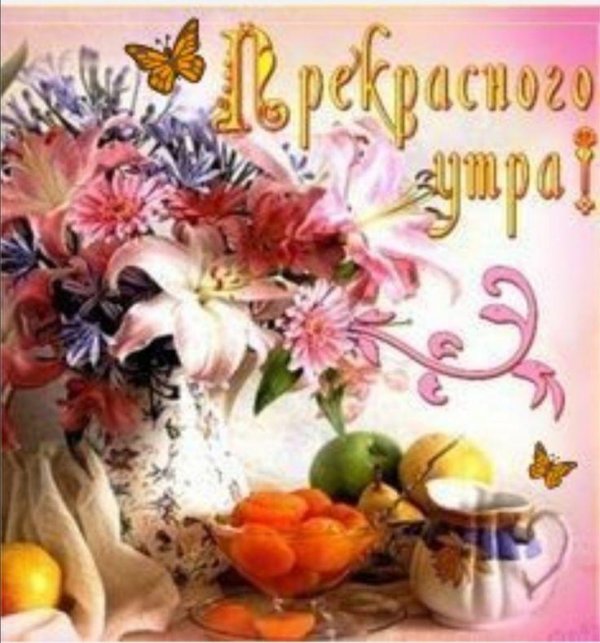 с добрым утром красивая открытка