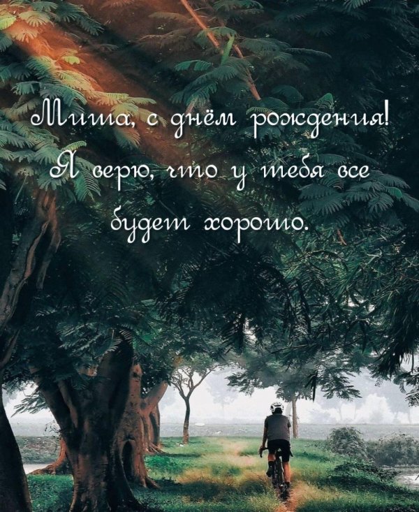 миша с днем рождения